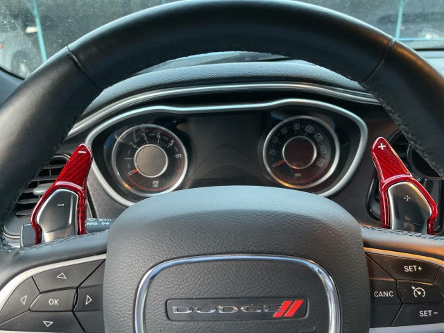 Echt Carbon Schaltwippen Verlängerungen Dodge SRT & Hellcat Modelle