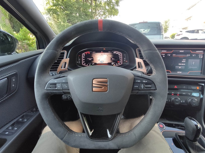 Palettes de changement de vitesse en aluminium Seat Leon Cupra, Exeo, Ibiza, Arona, Ateca, Alhambra..