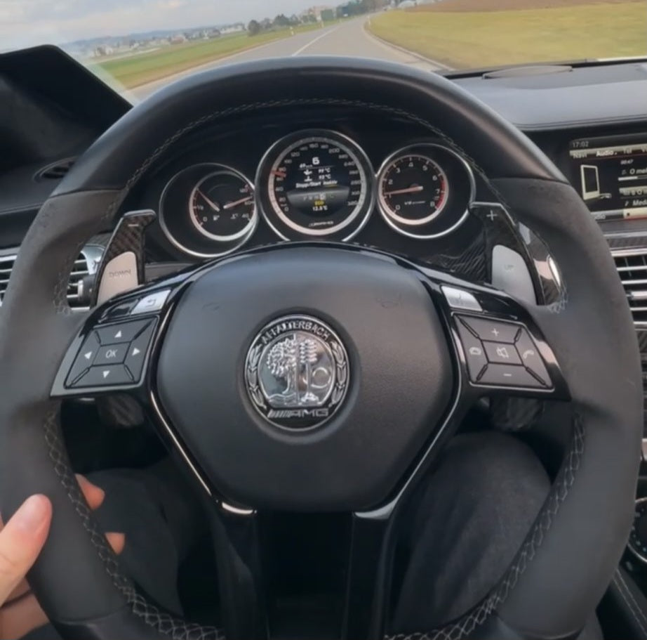 Echt Carbon Schaltwippen Verlängerungen Mercedes AMG Modelle Typ D