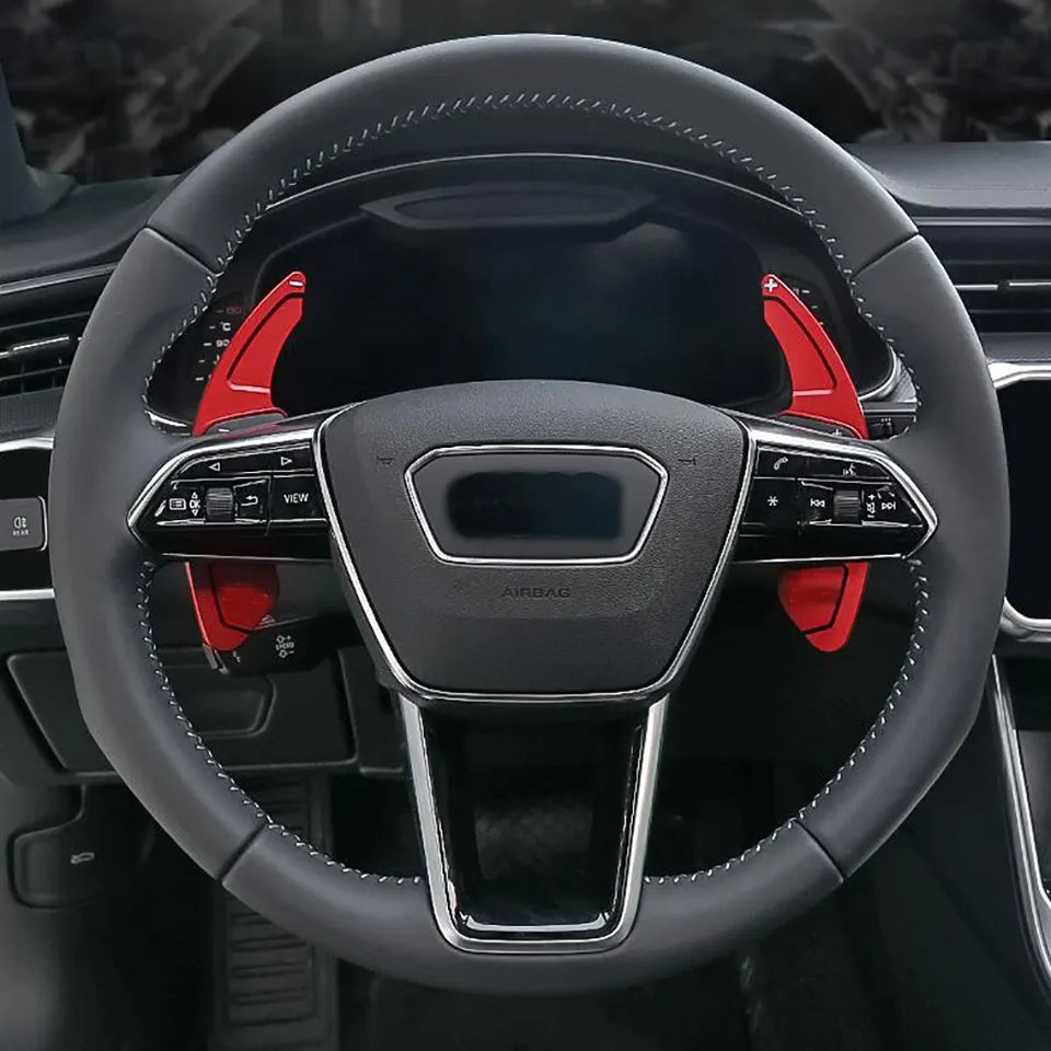 Aluminium Schaltwippen Verlängerungen Audi A1, A3/S3, A4/S4, A5/S5, A6/S6, A7/S7/RS7, A8/S8, E-tron..