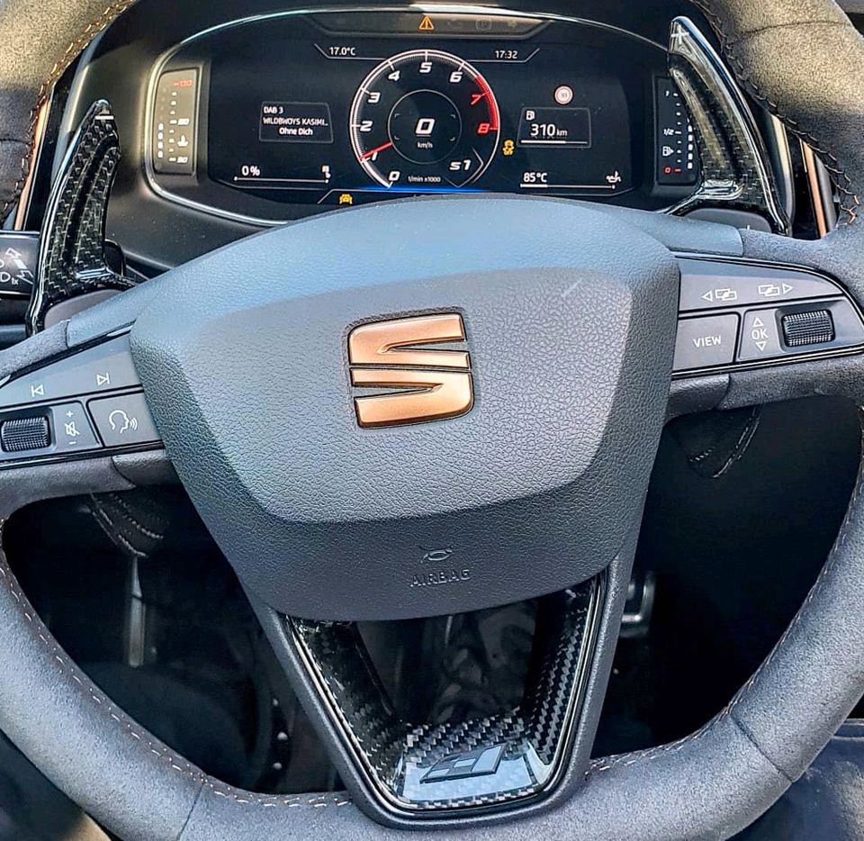 Echt Carbon Schaltwippen Verlängerungen Seat Leon Cupra, Ibiza, Arona, Alhambra, Ateca