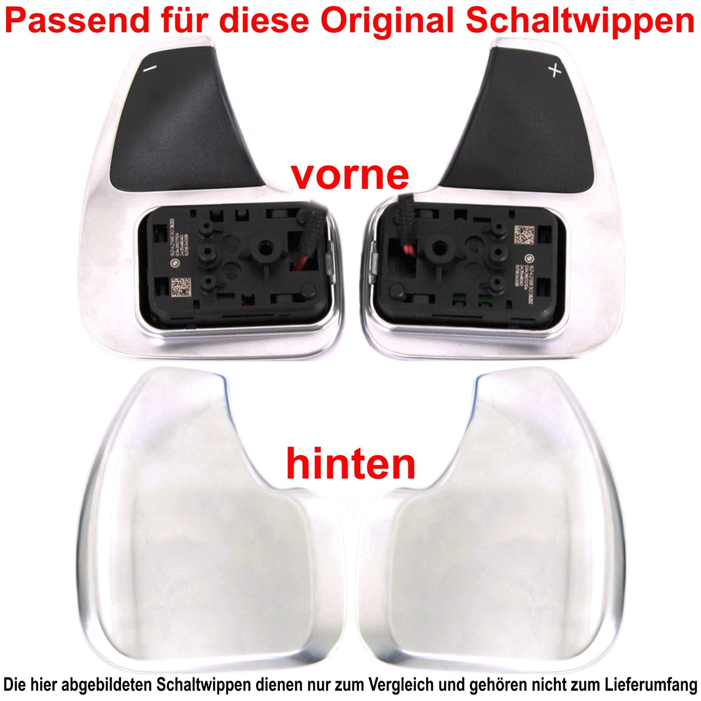 Echt Carbon Schaltwippen Verlängerungen BMW 1/2/3/4/5/6/7, i8, X1/X3/X4/X5/X6
