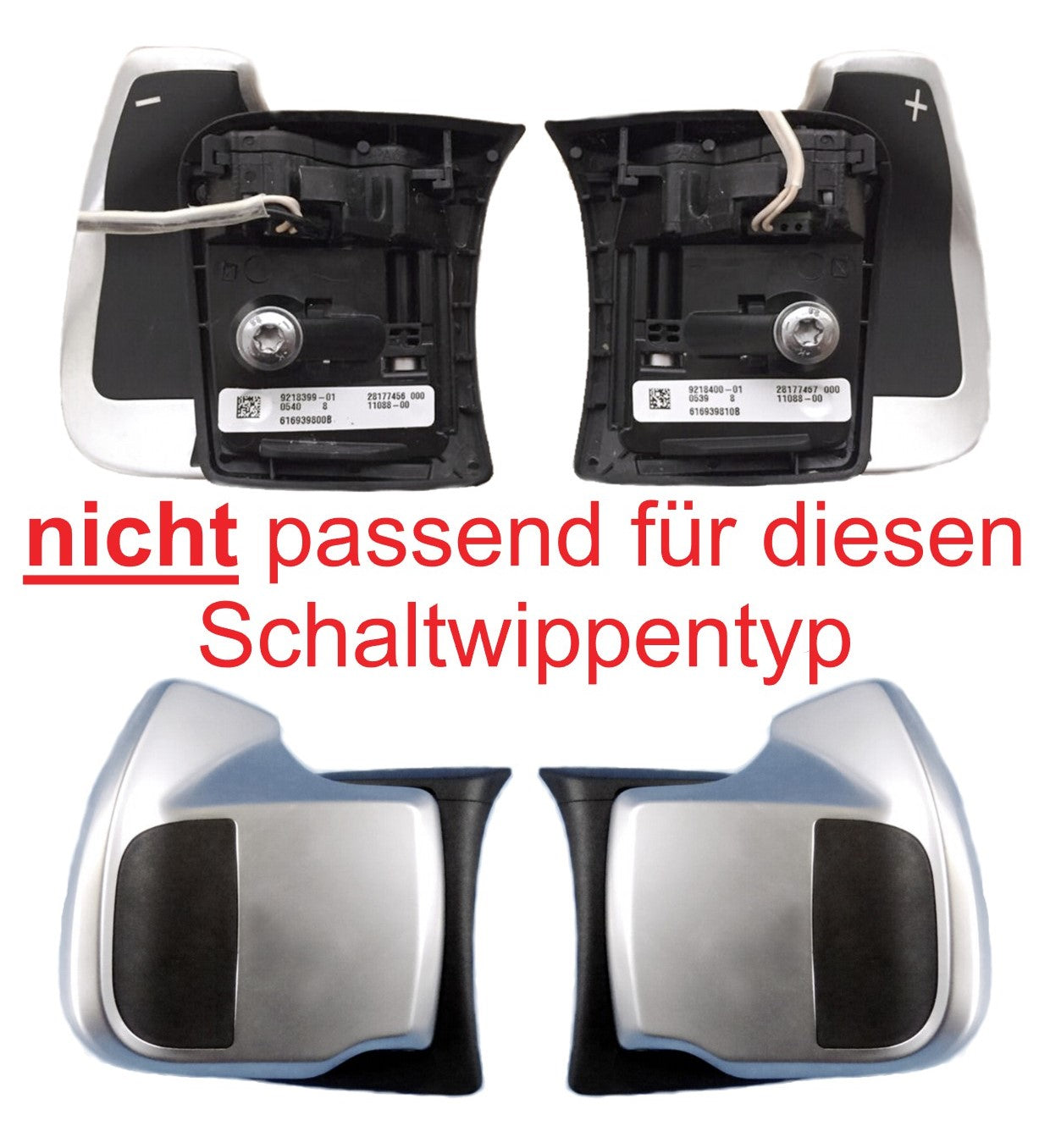Kunststoff Schaltwippen Verlängerungen BMW 1/2/3/4/5/6/7, i8, X1/X3/X4/X5/X6