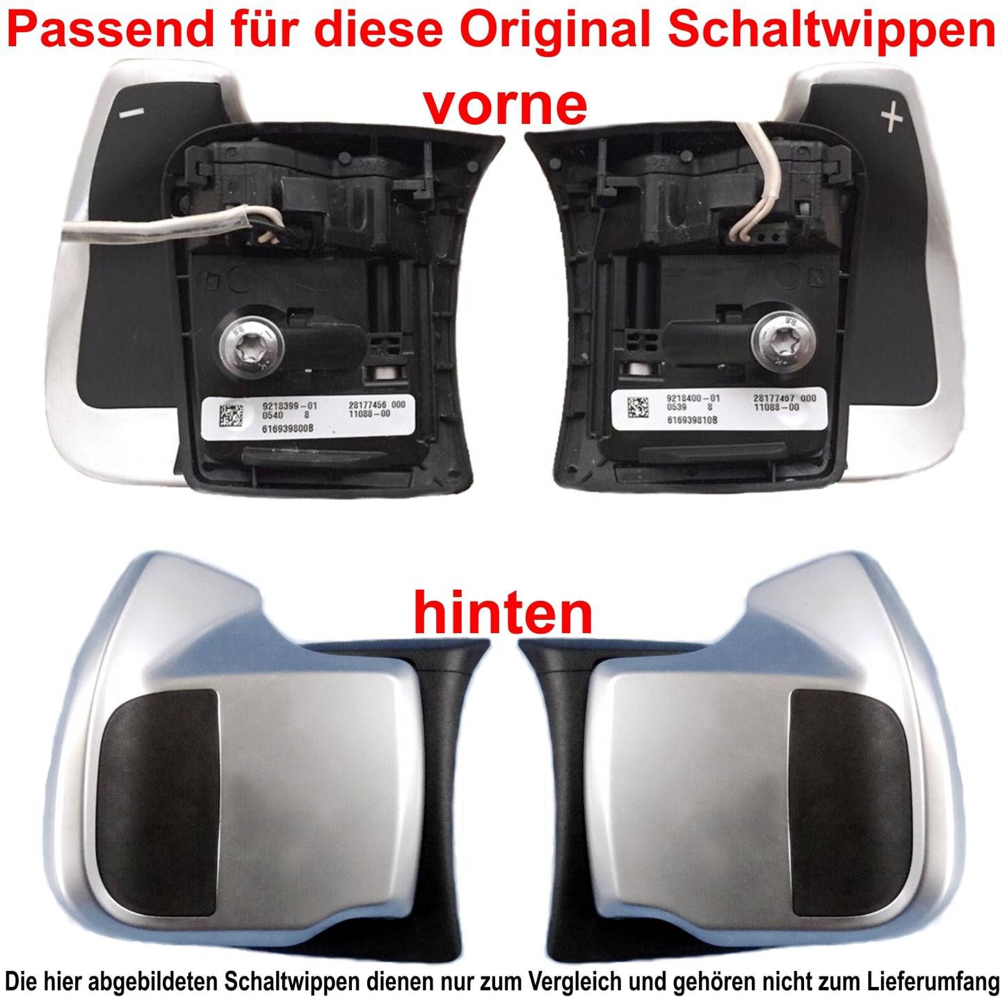 Aluminium Schaltwippen Verlängerungen BMW 5er, 6er, 7er