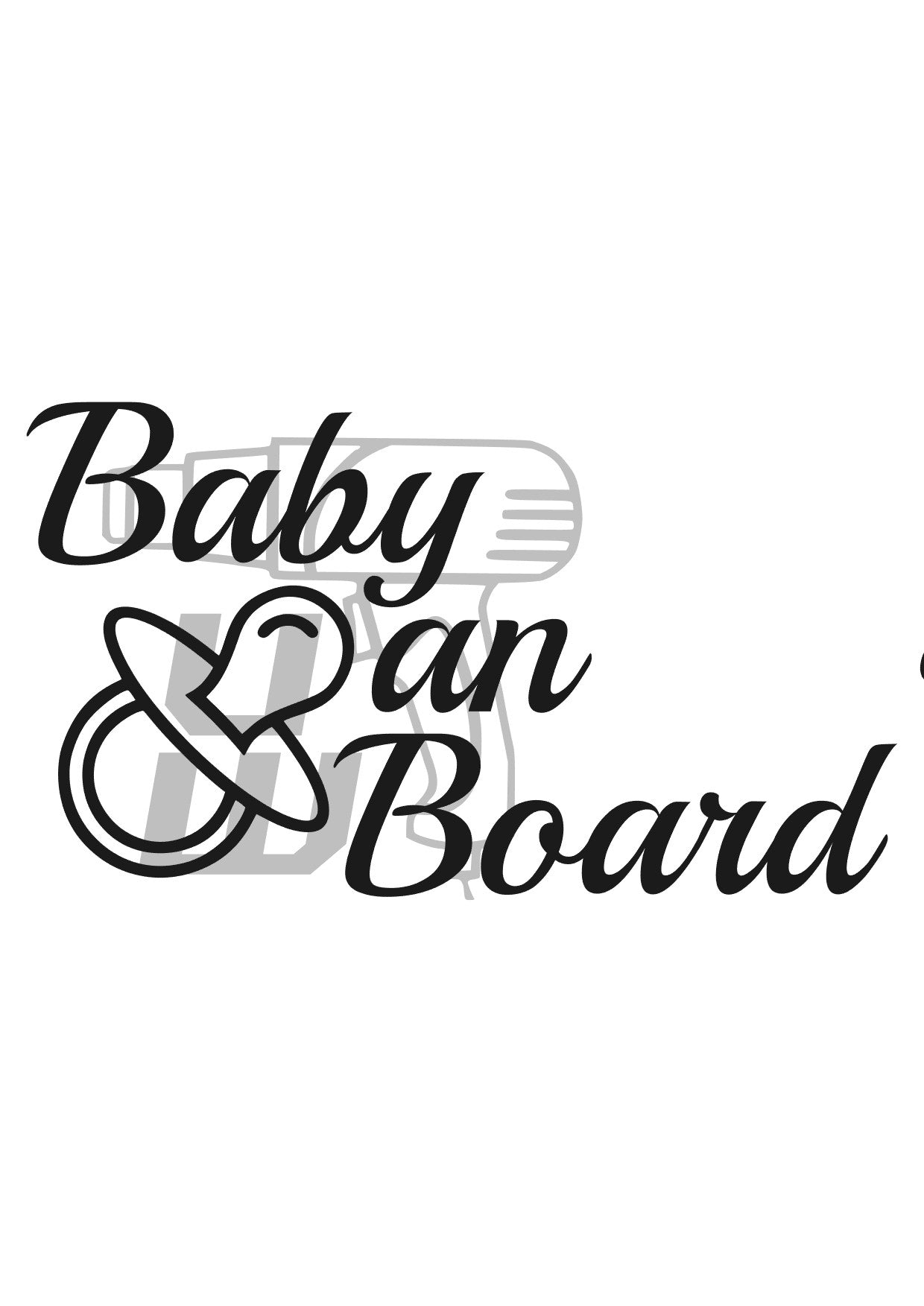 "Baby an Board"-Sticker