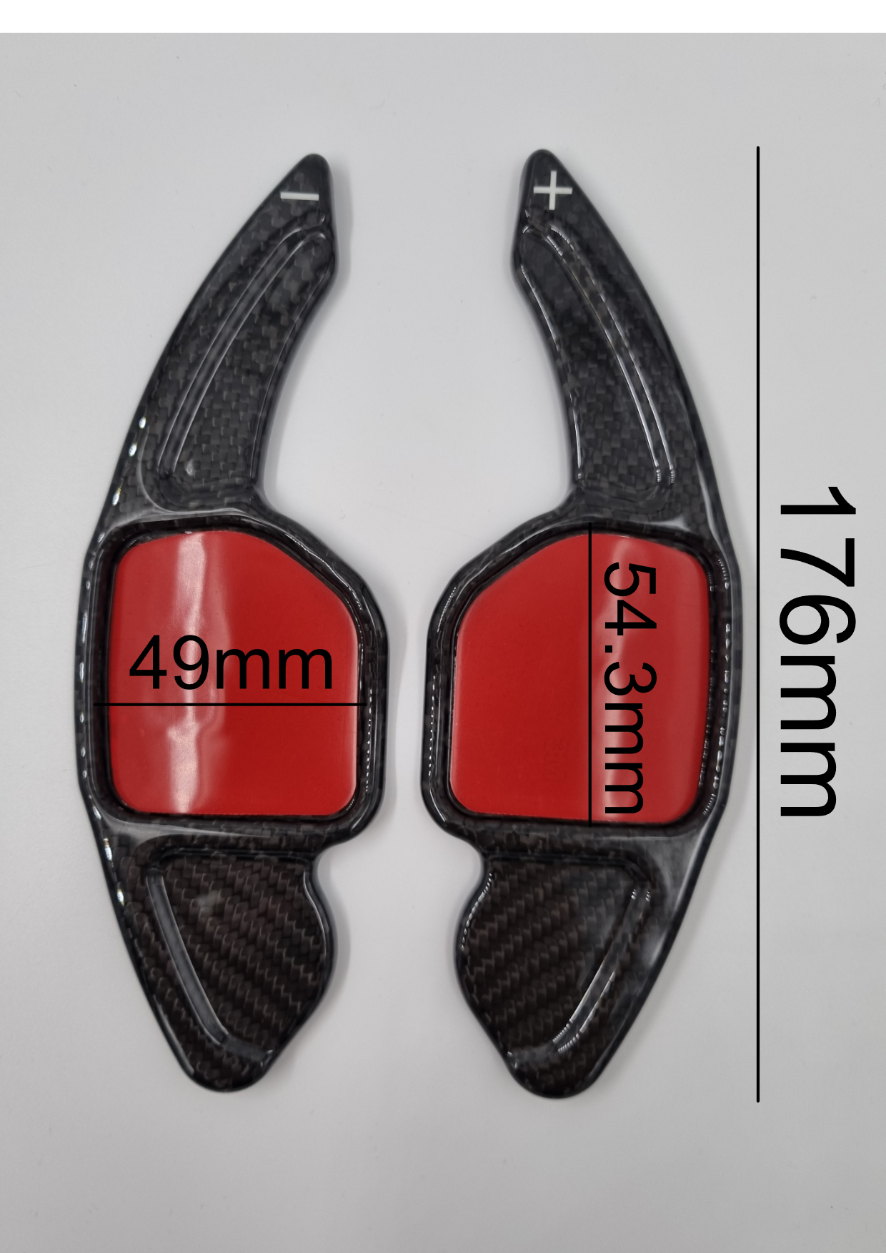 Echt Carbon Schaltwippen Verlängerungen Audi A3/S3/RS3, A4/S4, A5/S5/RS5, A6/S6/RS6, uvm.