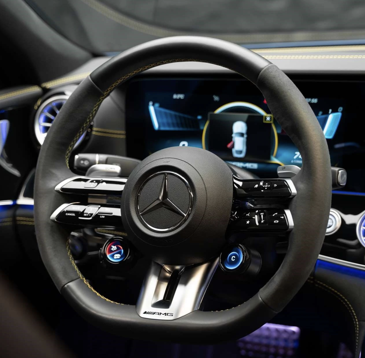 Echt Carbon Schaltwippen Verlängerungen Mercedes AMG Modelle Typ H