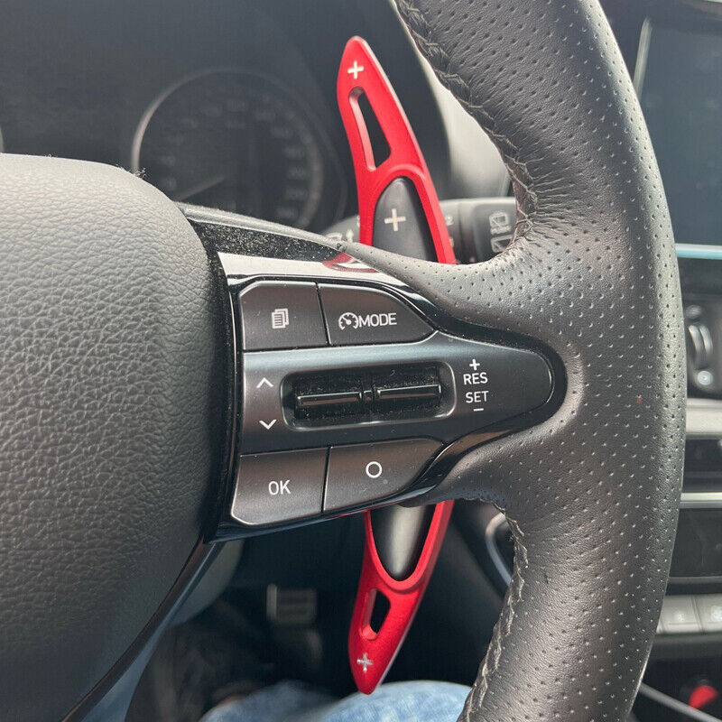Aluminium Schaltwippen Verlängerungen Hyundai i30N, i20N und Kona N