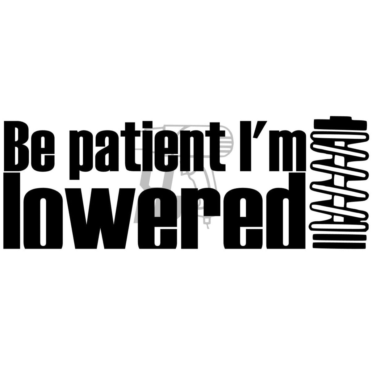 "Be patient"-Sticker