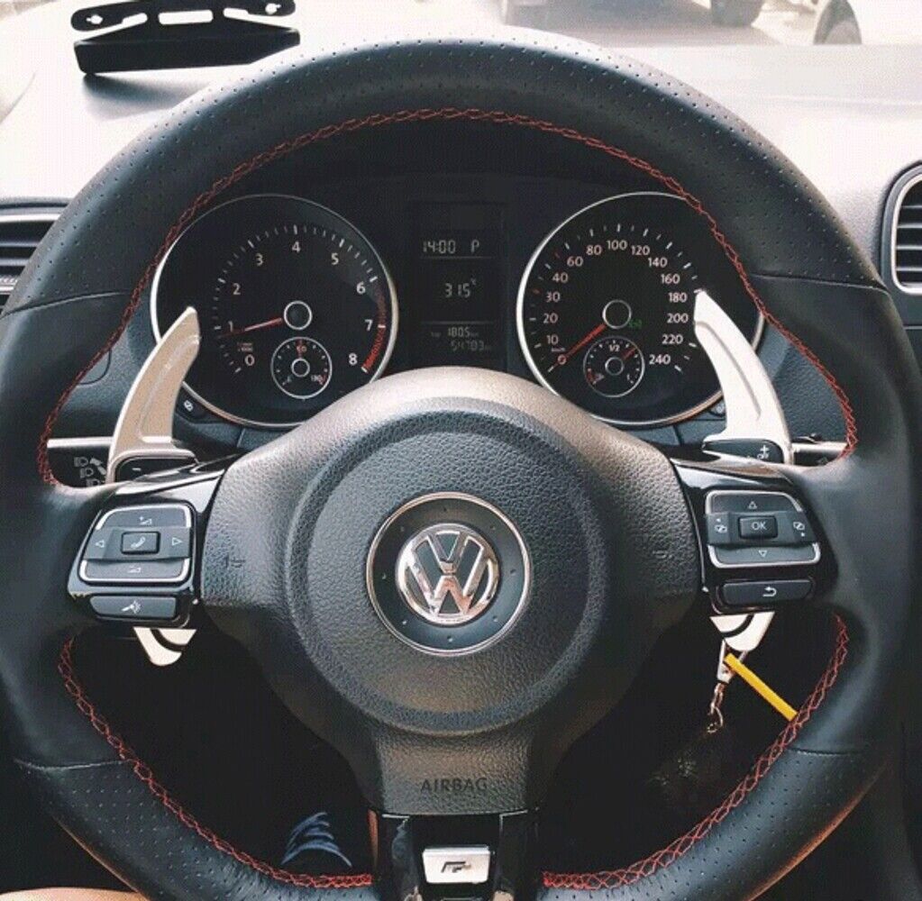 Aluminium Schaltwippen Verlängerungen VW Golf 5/6, Scirocco, Polo, Passat, Tiguan, Jetta, Touran, Amarok, uvm..