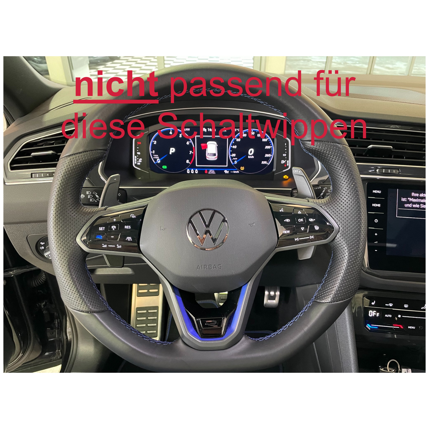 Aluminium Schaltwippen Verlängerungen VW Golf 7/7.5, Scirocco, Polo , T-Roc, Tiguan, Touran, T-Cross, Amarok