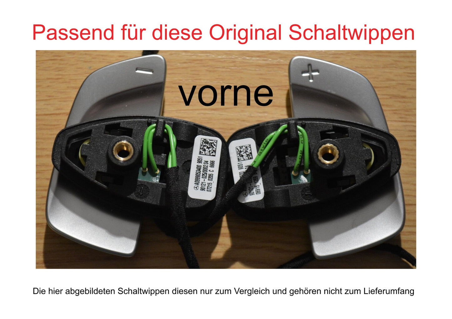 Echt Carbon Schaltwippen Verlängerungen Mercedes Modelle Typ C
