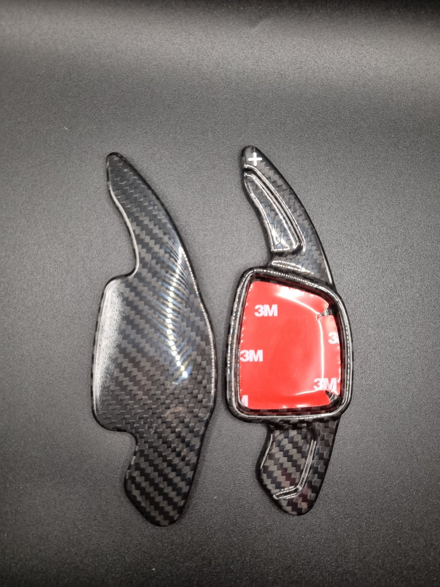 Echt Carbon Schaltwippen Verlängerungen Audi A3/S3, A4/S4, A5/S5, A6/S6, A7/S7/RS7, A8/S8, E-tron