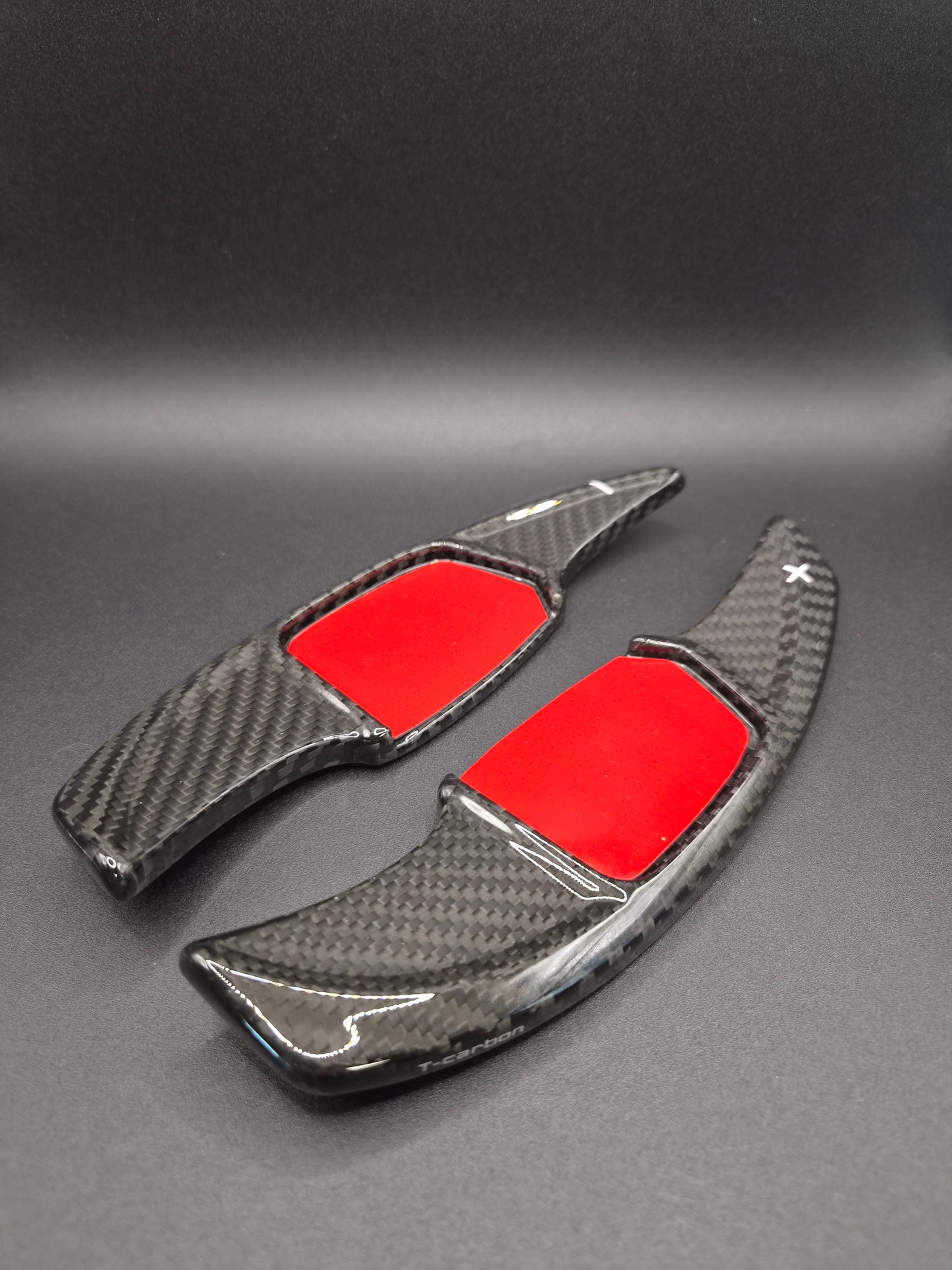 Echt Carbon Schaltwippen Verlängerungen Audi A5, S5, A6, S6, Q3, Q4, Q5, Q6, e-tron
