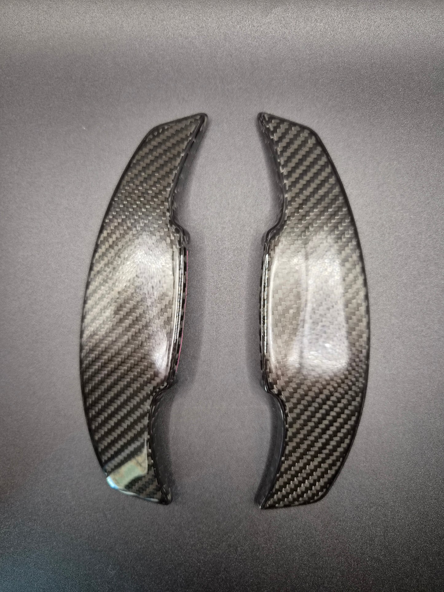 Echt Carbon Schaltwippen Verlängerungen Audi A5, S5, A6, S6, Q3, Q4, Q5, Q6, e-tron