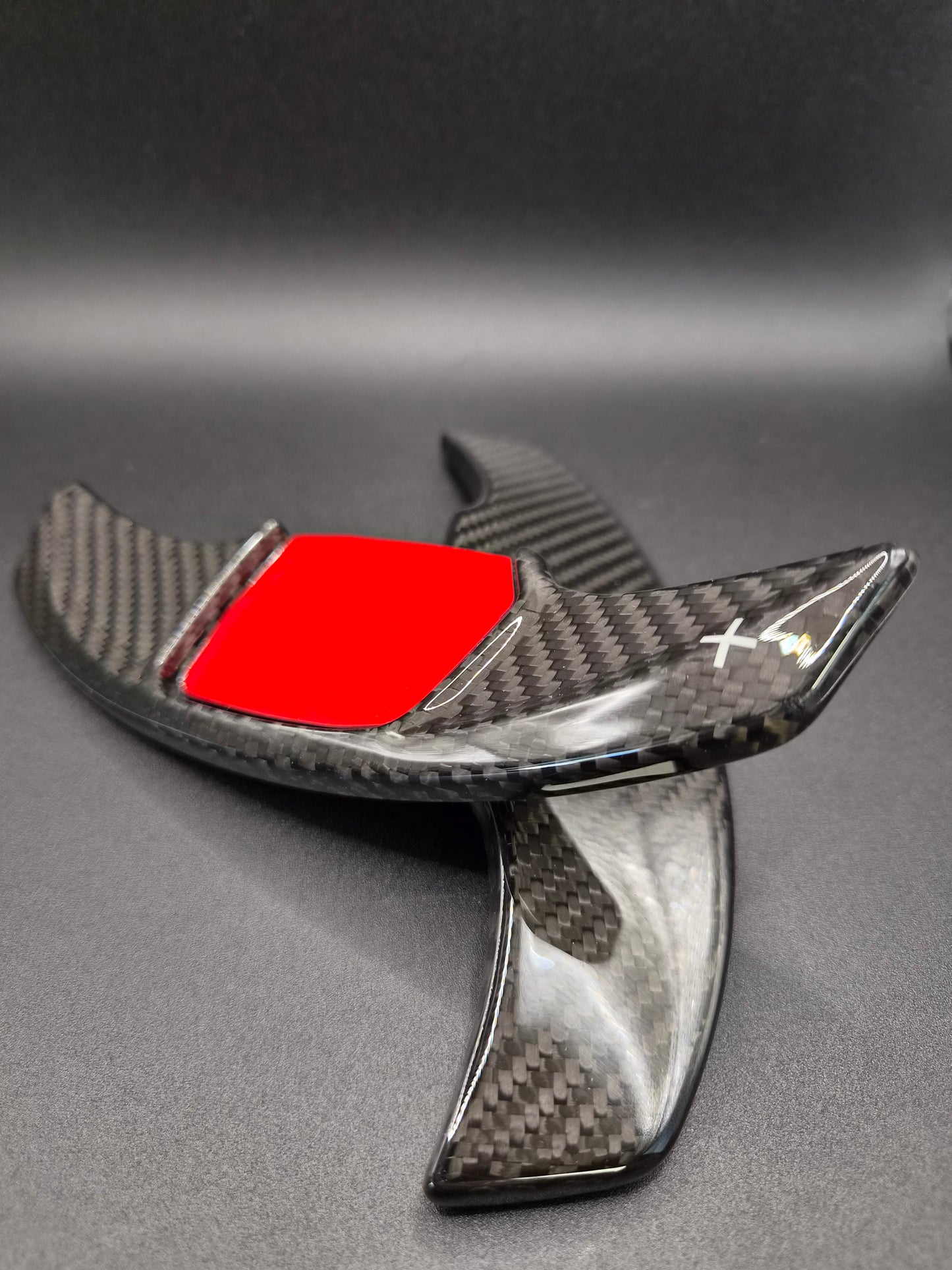 Echt Carbon Schaltwippen Verlängerungen Audi A5, S5, A6, S6, Q3, Q4, Q5, Q6, e-tron