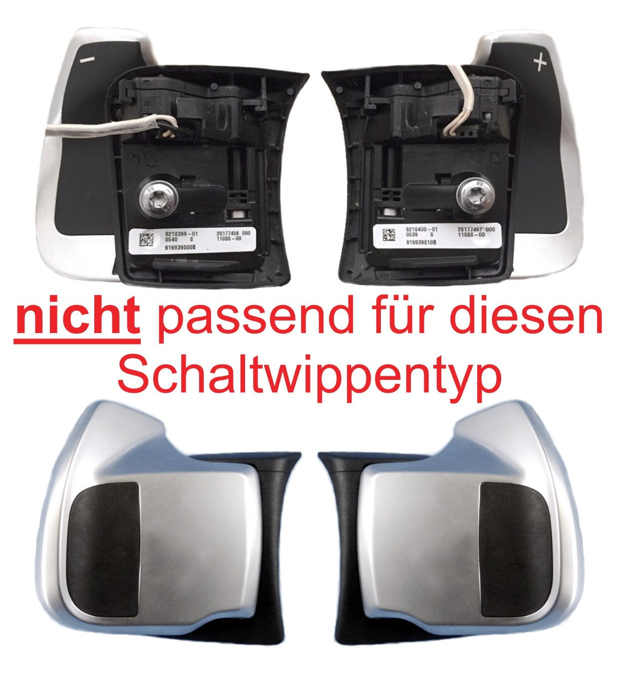 Carbon-Optik Schaltwippen Verlängerungen BMW 1/2/3/4/5/6/7, i8, X1/X3/X4/X5/X6