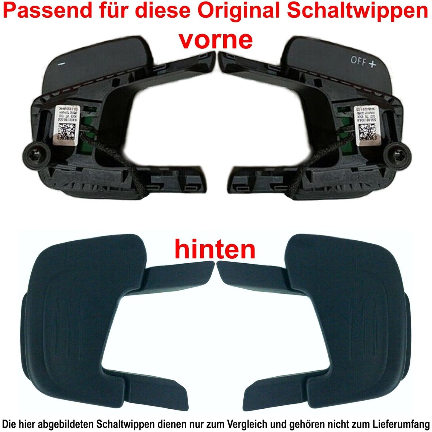 Aluminium Schaltwippen VW Golf 7/7.5, Scirocco, Polo , T-Roc, Tiguan, Touran, T-Cross, Amarok - Outlet