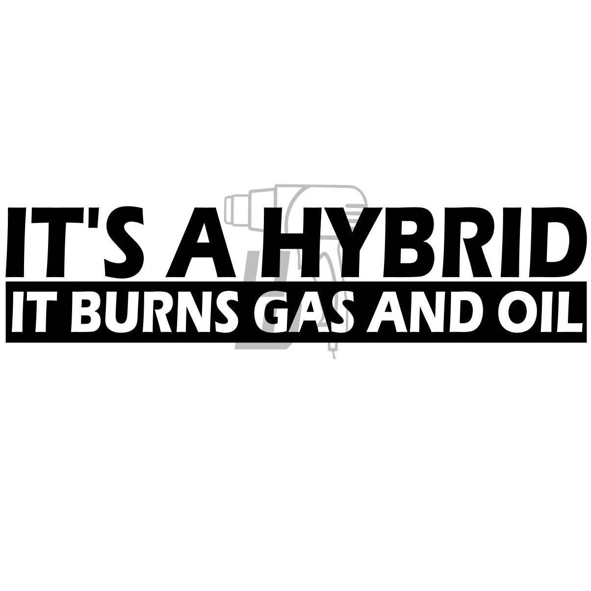 "Hybrid"-Sticker