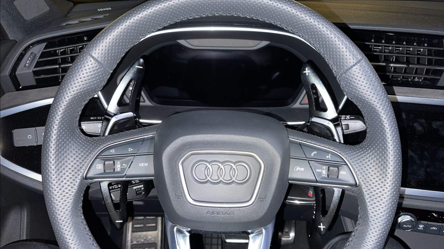 Aluminium Schaltwippen Verlängerungen Audi RS3, RS4, RS5, RS6, RS7, R8, TTRS, RSQ3, RSQ8