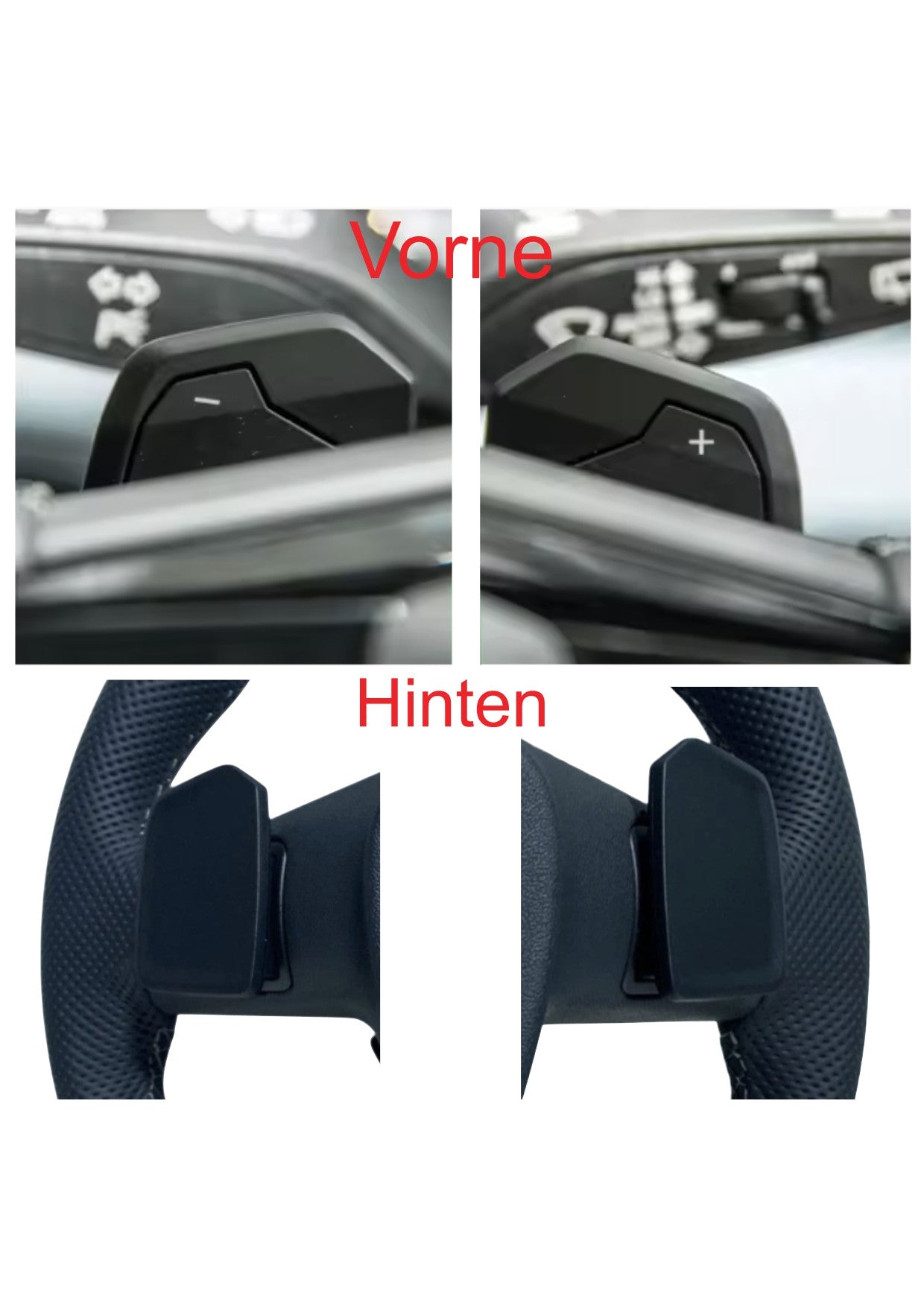 Echt Carbon Schaltwippen Verlängerungen Audi A5, S5, A6, S6, Q3, Q4, Q5, Q6, e-tron