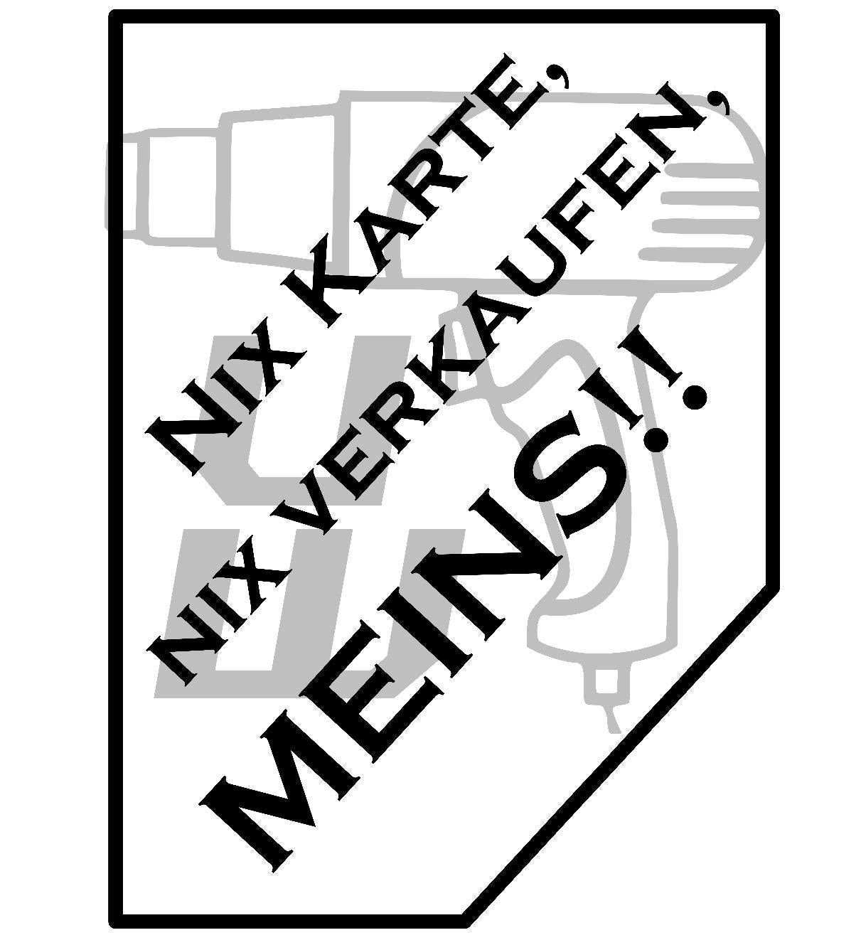 "Nix Karte"-Sticker