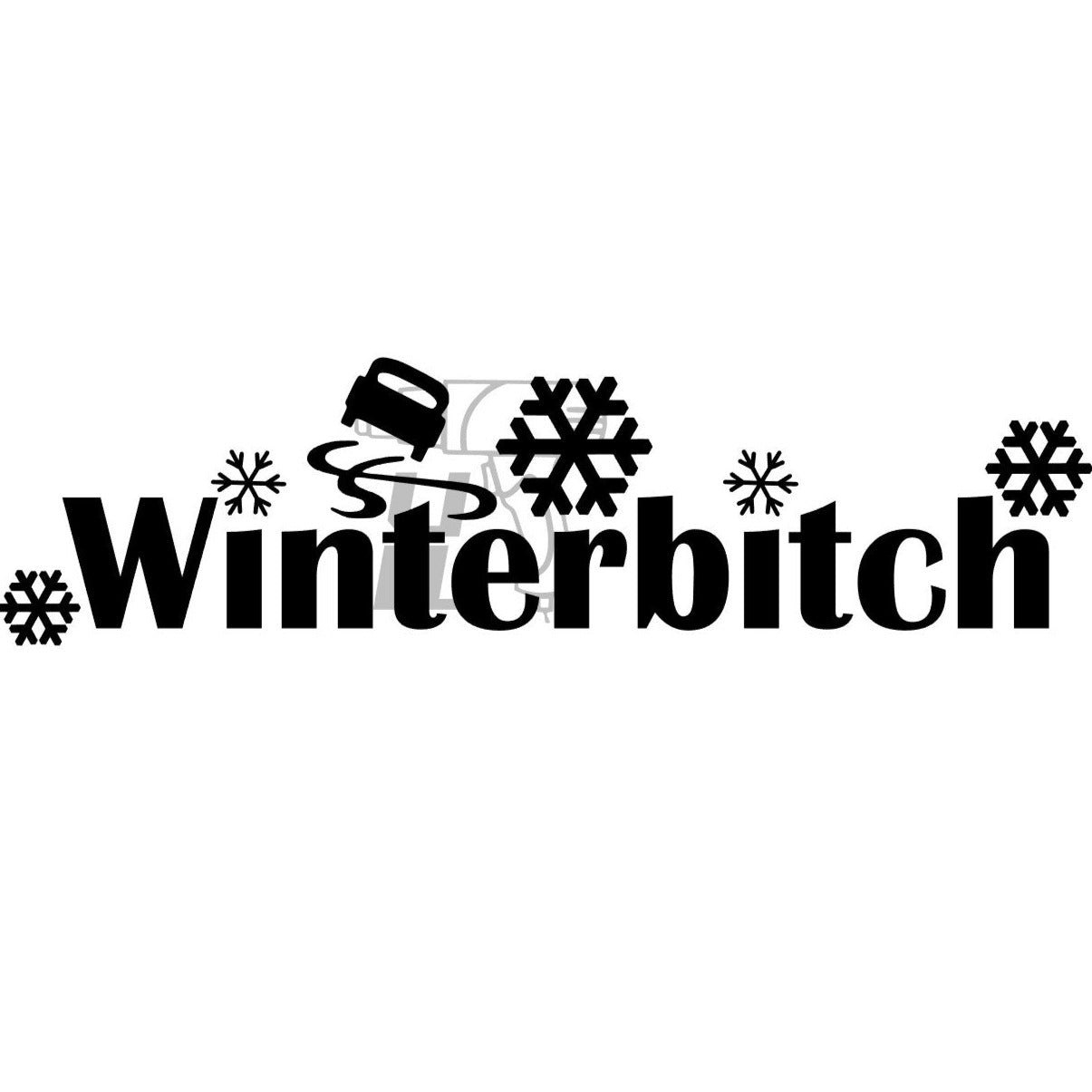 "Winterb*tch"-Sticker