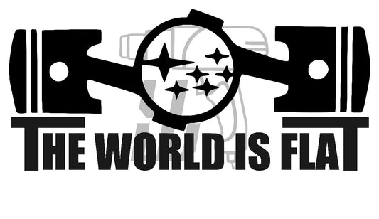 "The world is flat"-Sticker